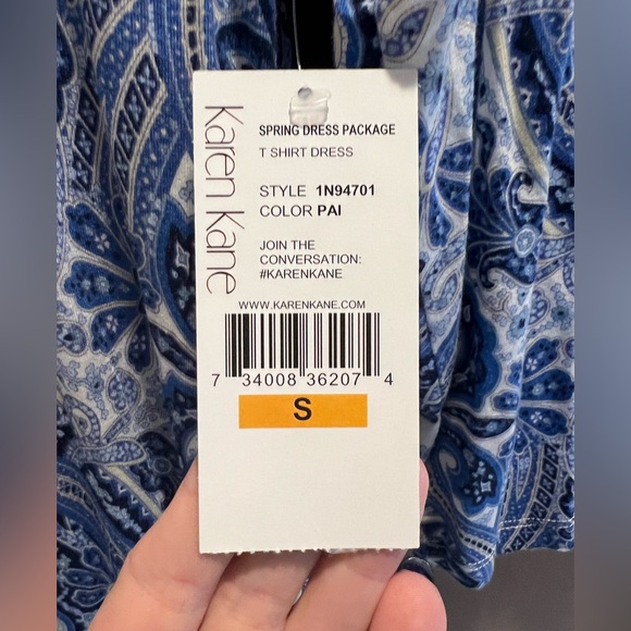 Karen Kane NWT 3/4 Length Sleeve T-Shirt Dress - S - Picture 4 of 8